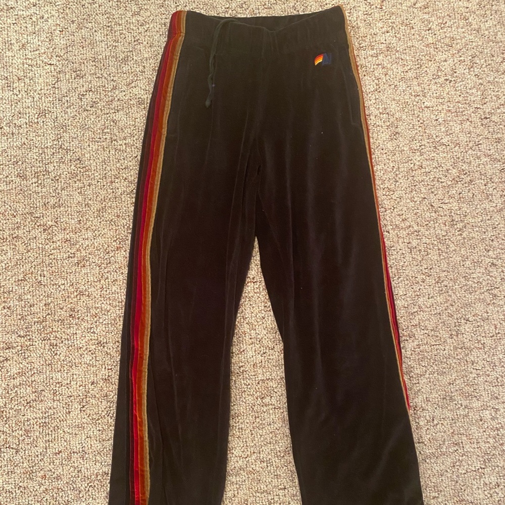 Aviator Nation Flare Velvet Pants